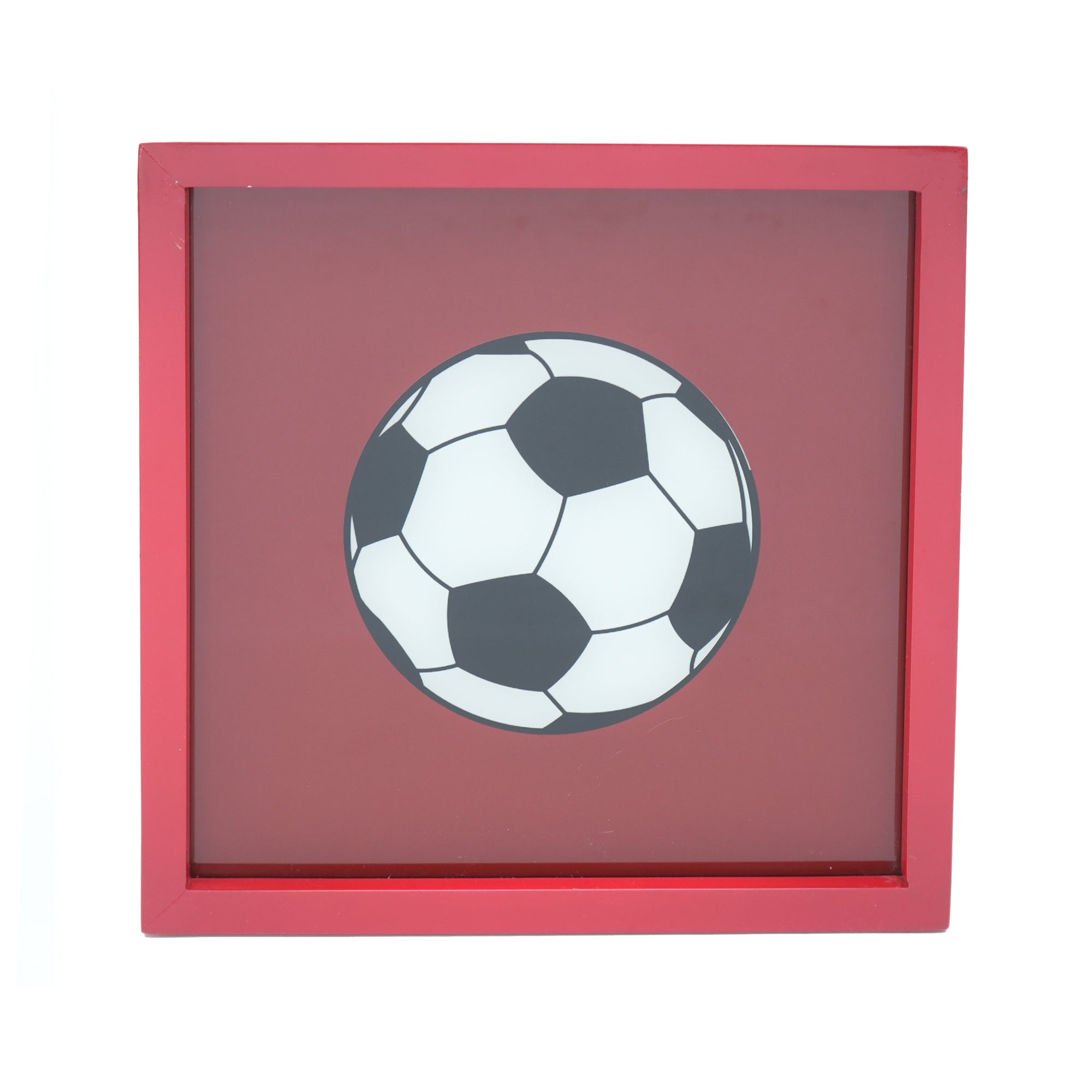 Premium Glass Wall Décor with Football Design